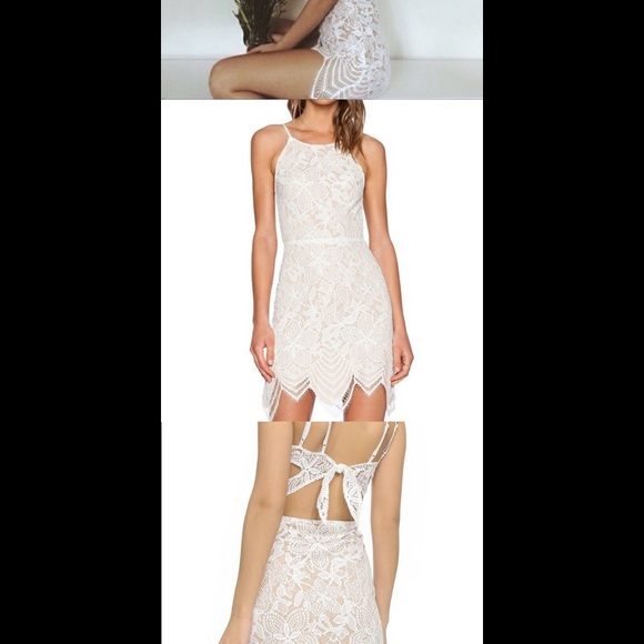 For love and lemons white lace guava mini dress - Picture 2 of 3